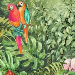 ESOTICA TROPICALE | Carta da parati - Nuovo colore 41 Verde intenso